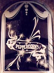 mixed media etching for restaurant fireplace